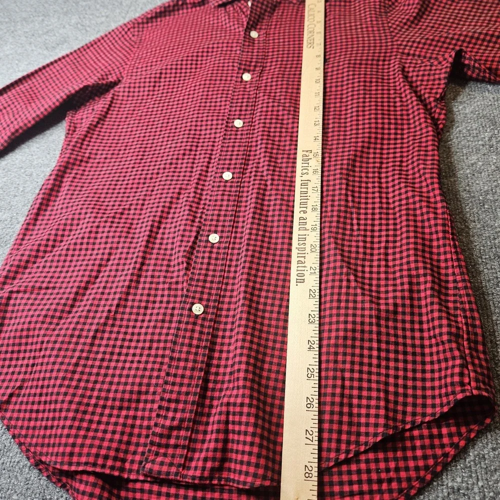 Polo Ralph Lauren‎ Men's Longsleeve Button Up Shirt Size Small Red Black Check
